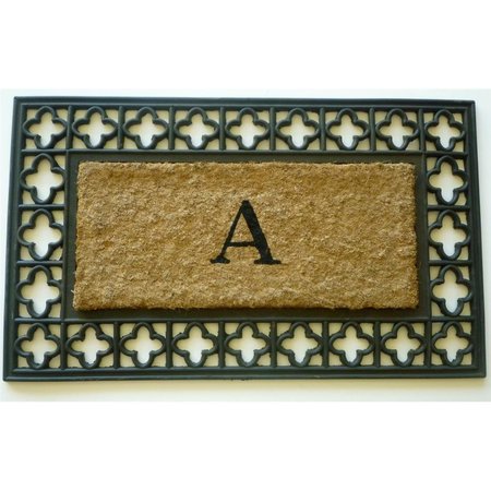 GEO CRAFTS Geo Crafts G223 Cross--18x30 18 x 30 in. Rubber Tuffcor Panama Doormat G223 CROSS--18X30